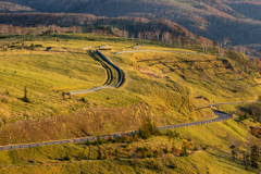 屈斜路湖の外輪山道路