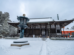 高野山・雪の日