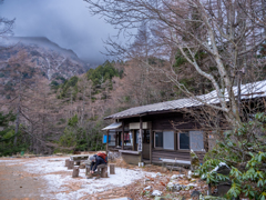 本沢温泉小屋に到着