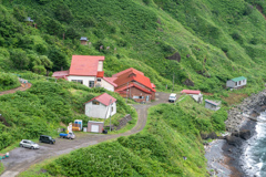 礼文島の風景・歌って踊る桃岩荘