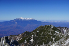 御嶽山　木曽駒ケ岳の頂上から