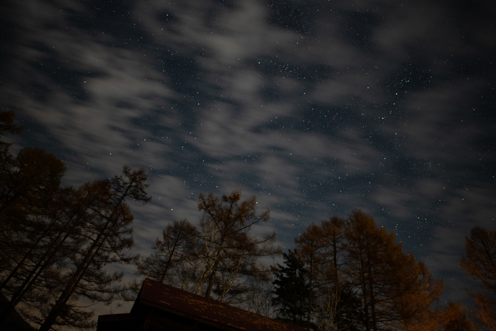 尾瀬沼の夜空