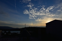 蓼科で見た縦型の虹3