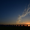 秋・大和の夕陽
