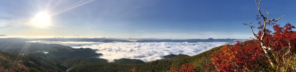 屈斜路湖・藻琴山からの移流霧
