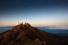 八ヶ岳・早暁の赤岳山頂