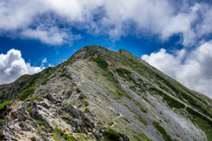 鷲羽岳・ワリモ岳側から