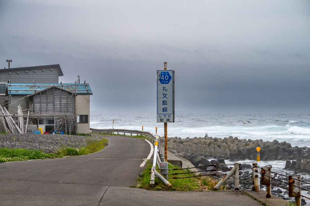 礼文島・Land's End　 道はここまで