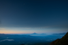 八ヶ岳・赤岳より富士