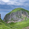 礼文島の風景・桃岩と呼ばれる岩山