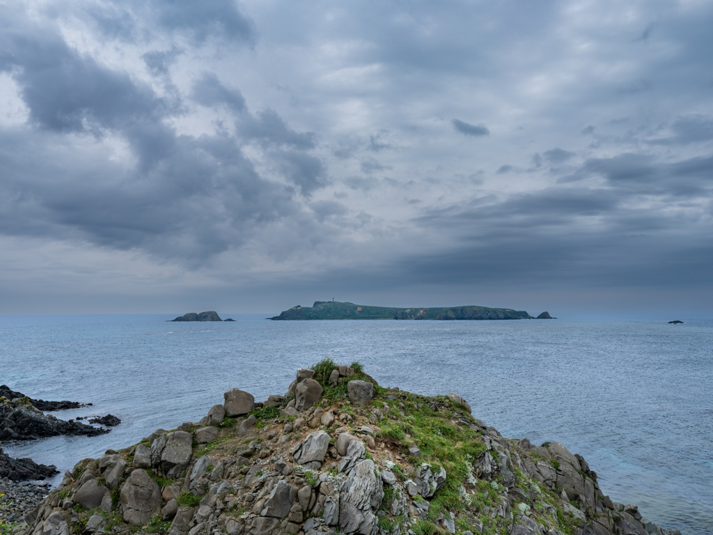 礼文島の風景・スコトン岬からのトド島