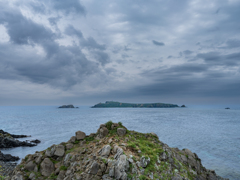 礼文島の風景・スコトン岬からのトド島
