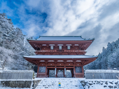 高野山・雪の日