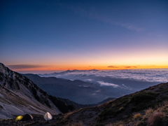 天狗山荘から