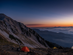 天狗山荘のテン場