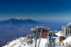 御嶽山　木曽駒ケ岳の頂上から