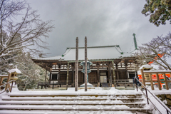 高野山・雪の日