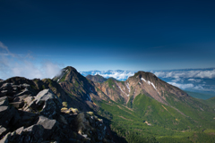八ヶ岳・赤岳と阿弥陀岳