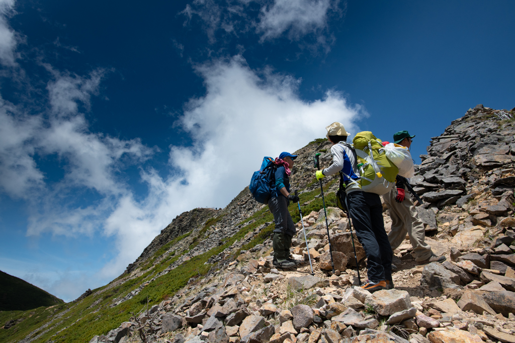 八ヶ岳・根石岳への登り