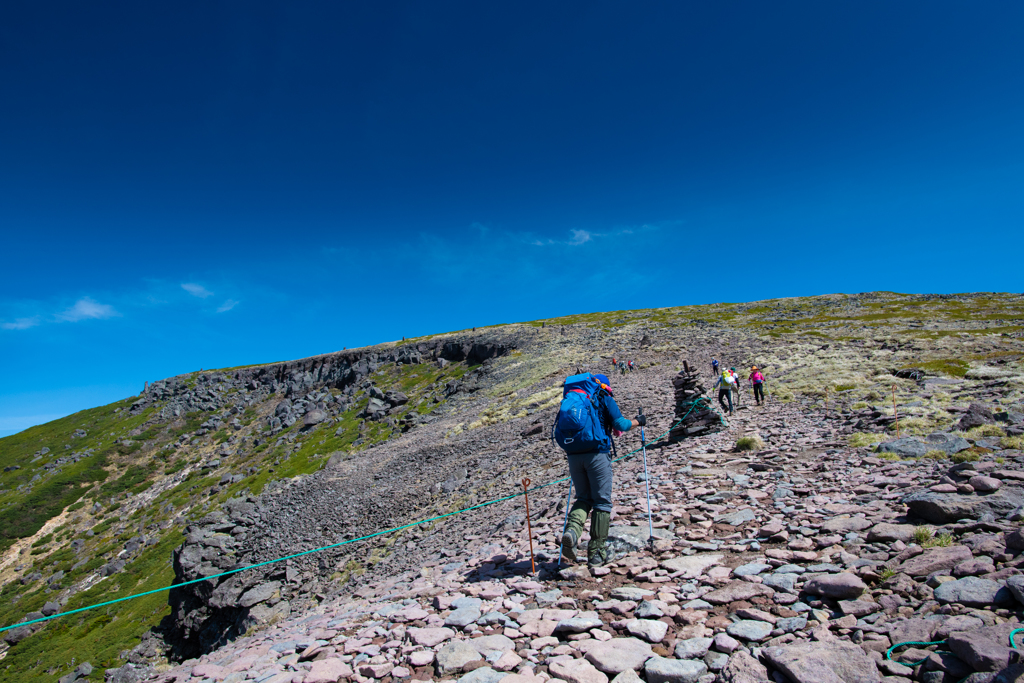八ヶ岳・硫黄岳への登り