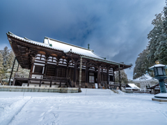 高野山・雪の日
