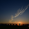 秋・大和の夕陽