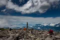 八ヶ岳・編笠山より富士