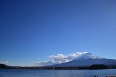 河口湖より