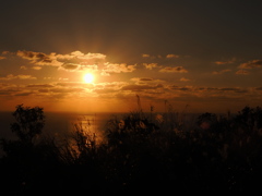 新年初…夕日