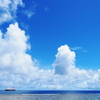 南の空…海