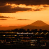 富士山と羽田空港