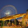 夜の遊園地
