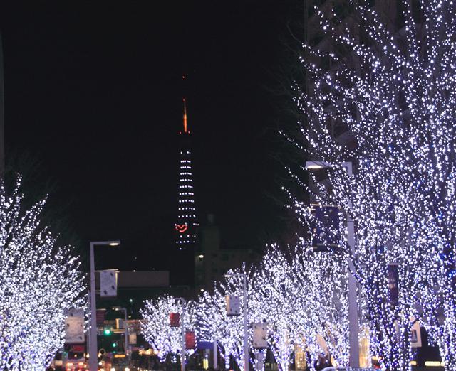 ハートのタワー