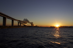sunset with Gate Bridge