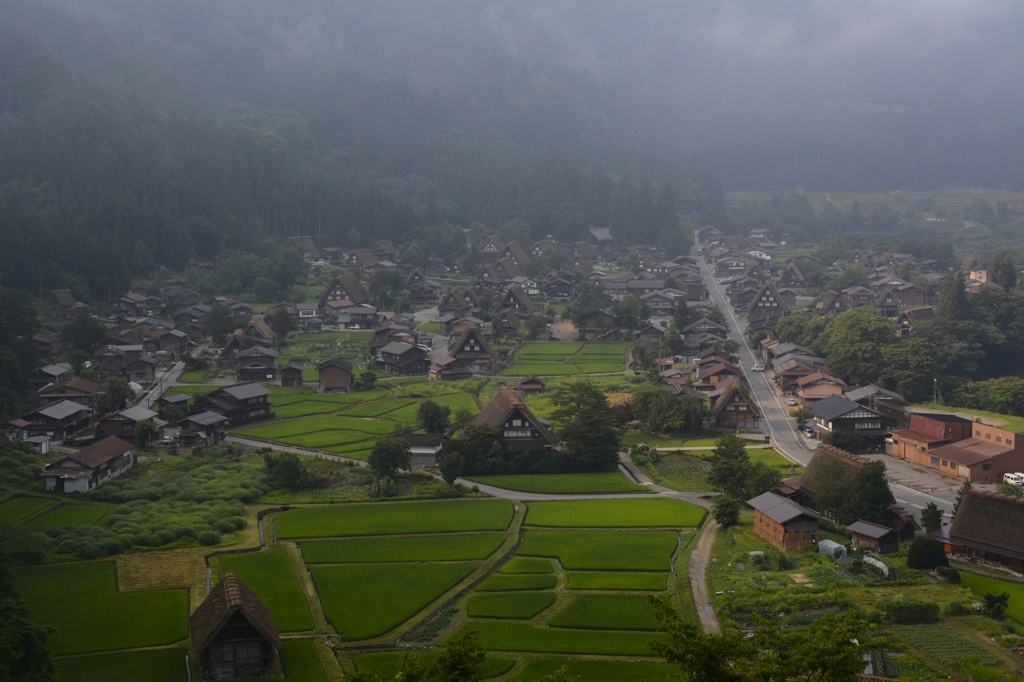 SHIRAKAWAGO IN THE MORNING