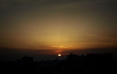 本日の夕焼け