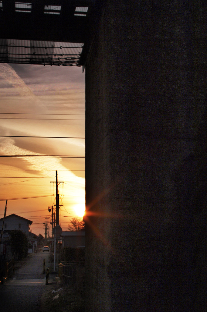 無題、夕焼け