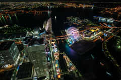 Yokohama Port of night