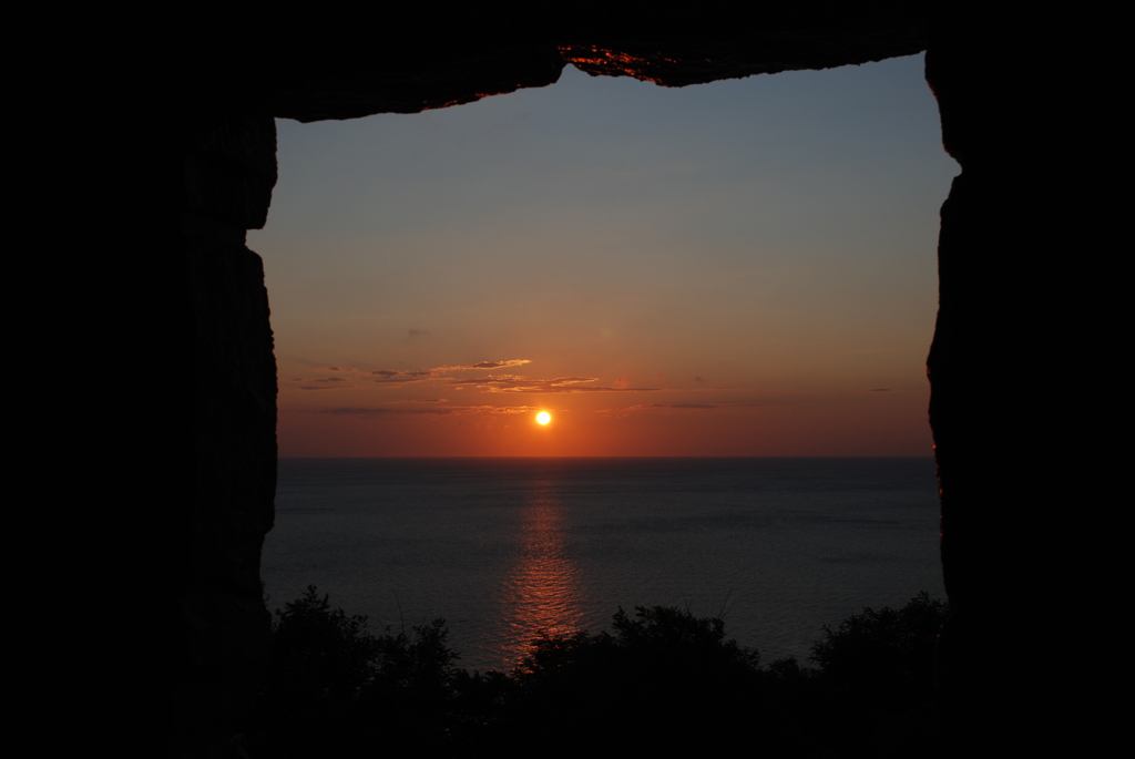 厚田の夕陽
