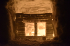 雪の暖炉
