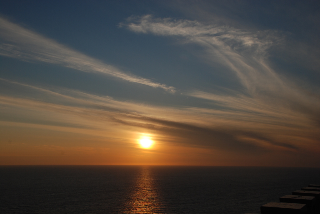 厚田の夕陽