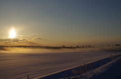 通勤風景（－20℃の朝）