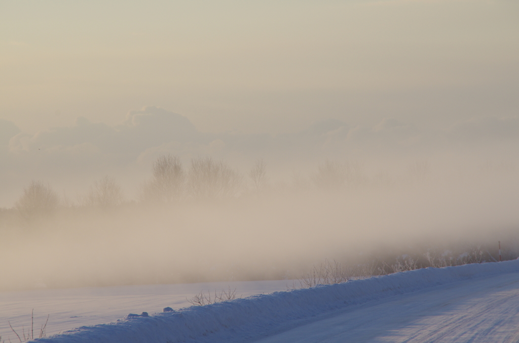 通勤風景（－20℃の朝）
