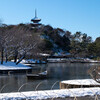Natur「前夜の雪残る・ここは横浜三渓園」