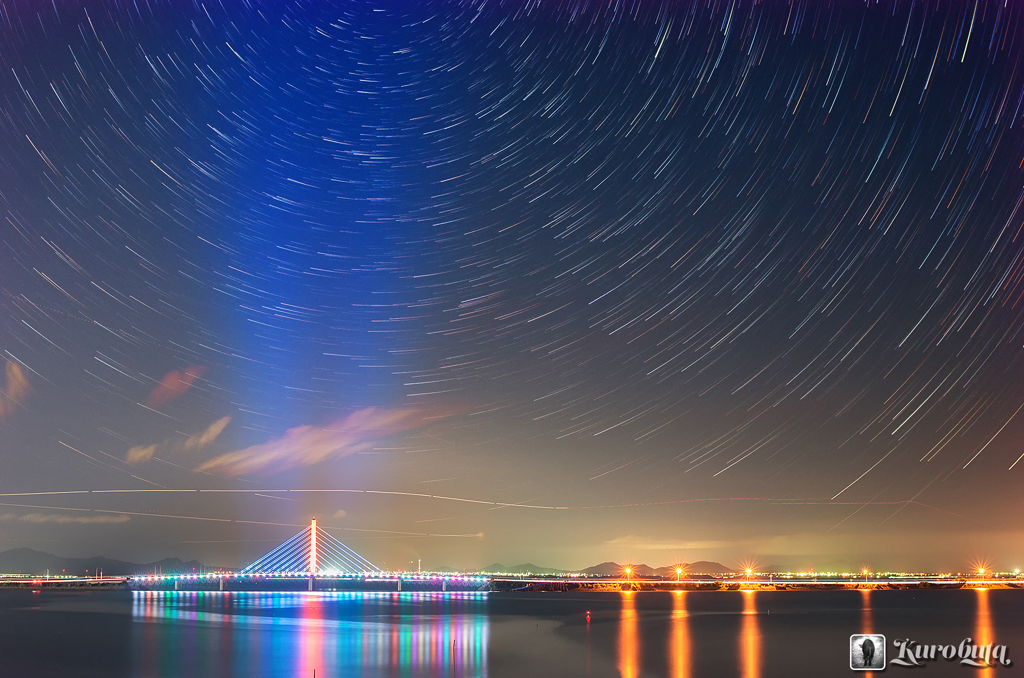 海中道路の上空は