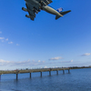 飛行機の見える島