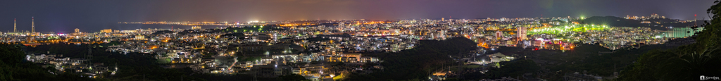 沖縄　夜景パノラマ