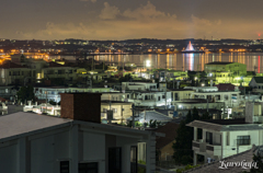 平安座島　夜景