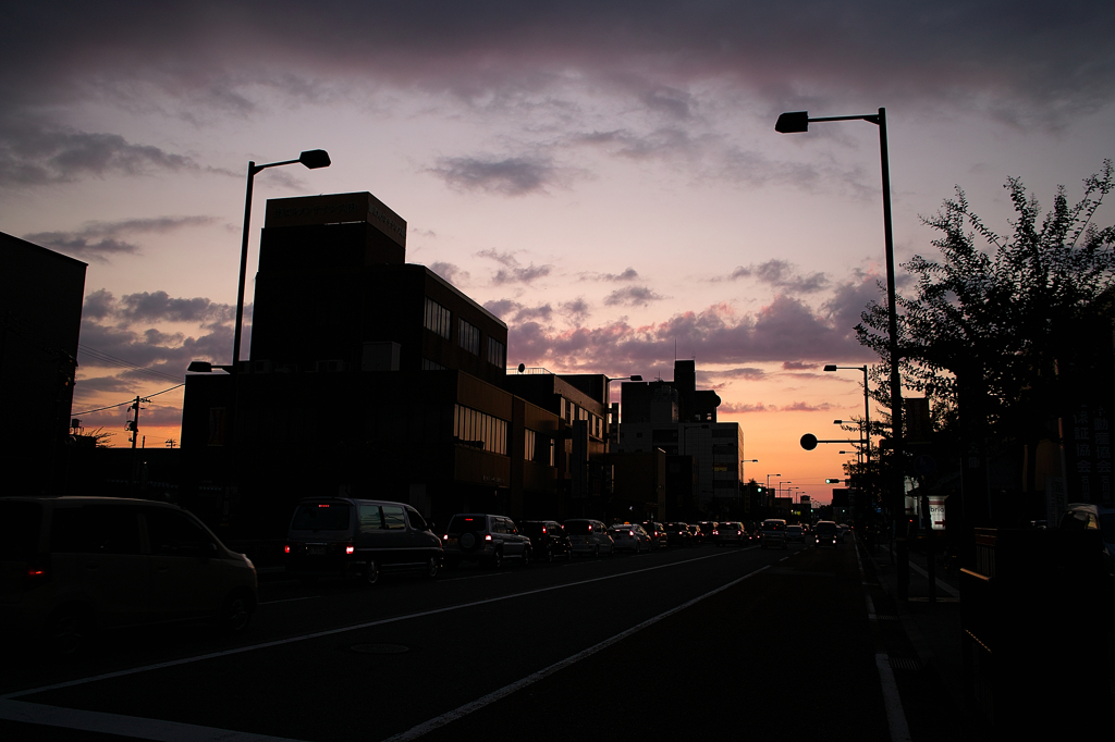 夕暮れの増泉