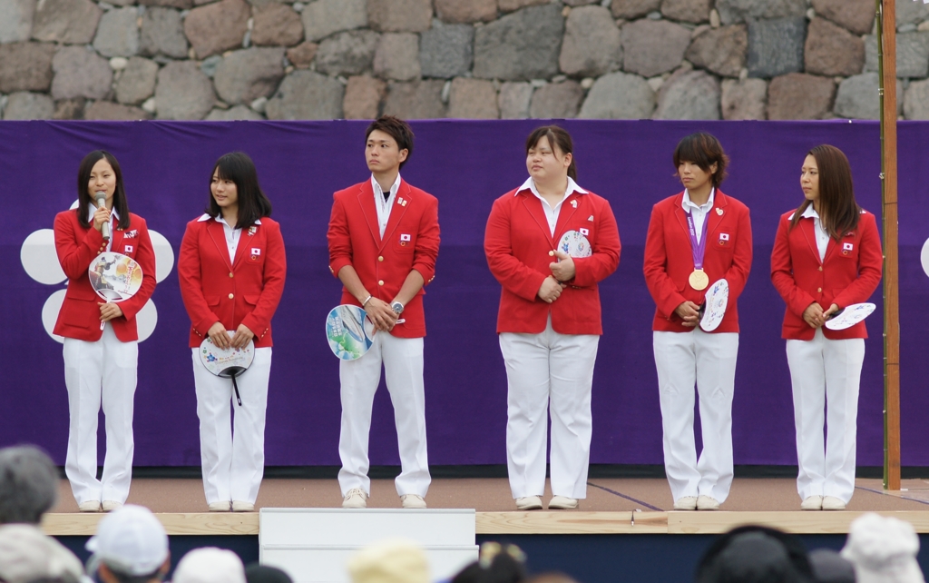 オリンピック選手　勢揃い